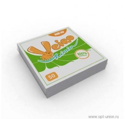 Салфетки белые 50л Linia Veiro