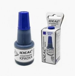 Штемпельная краска 24мл синяя 7711с IDEAL