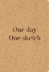 Скетчбук А4 One day one sketch обложеа крафт