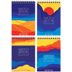 Скетчбук А6 Sunset 35505 60л 120гр на пружине ArtSpace
