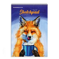Скетчпад  А4 Лиса 200гр 59841 /Феникс/