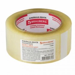 Скотч 48мм*100м прозрачный 221109 Brauberg