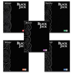 Тетрадь 96л Black Jack клетка 401848 Brauberg